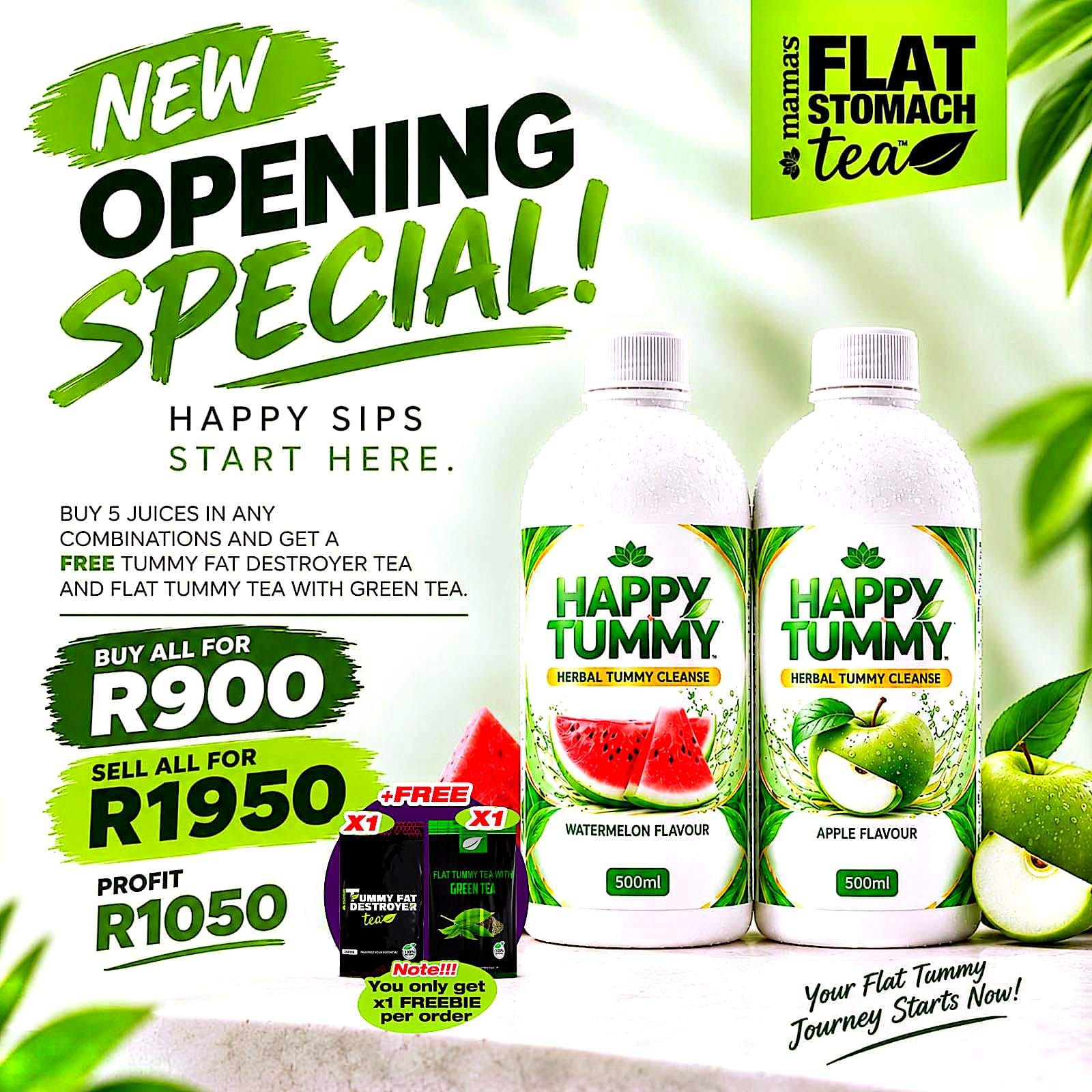 Opening special: X5 Happy Tummy Juices