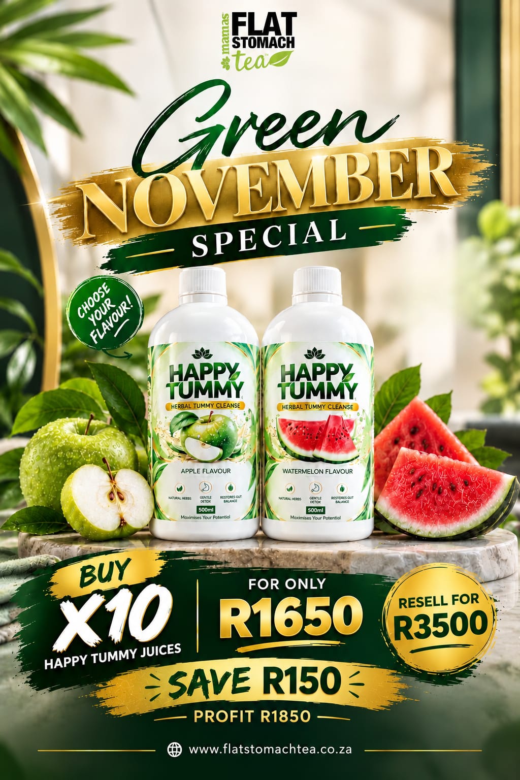 Green November Special: X10 Happy Tummy Juices
