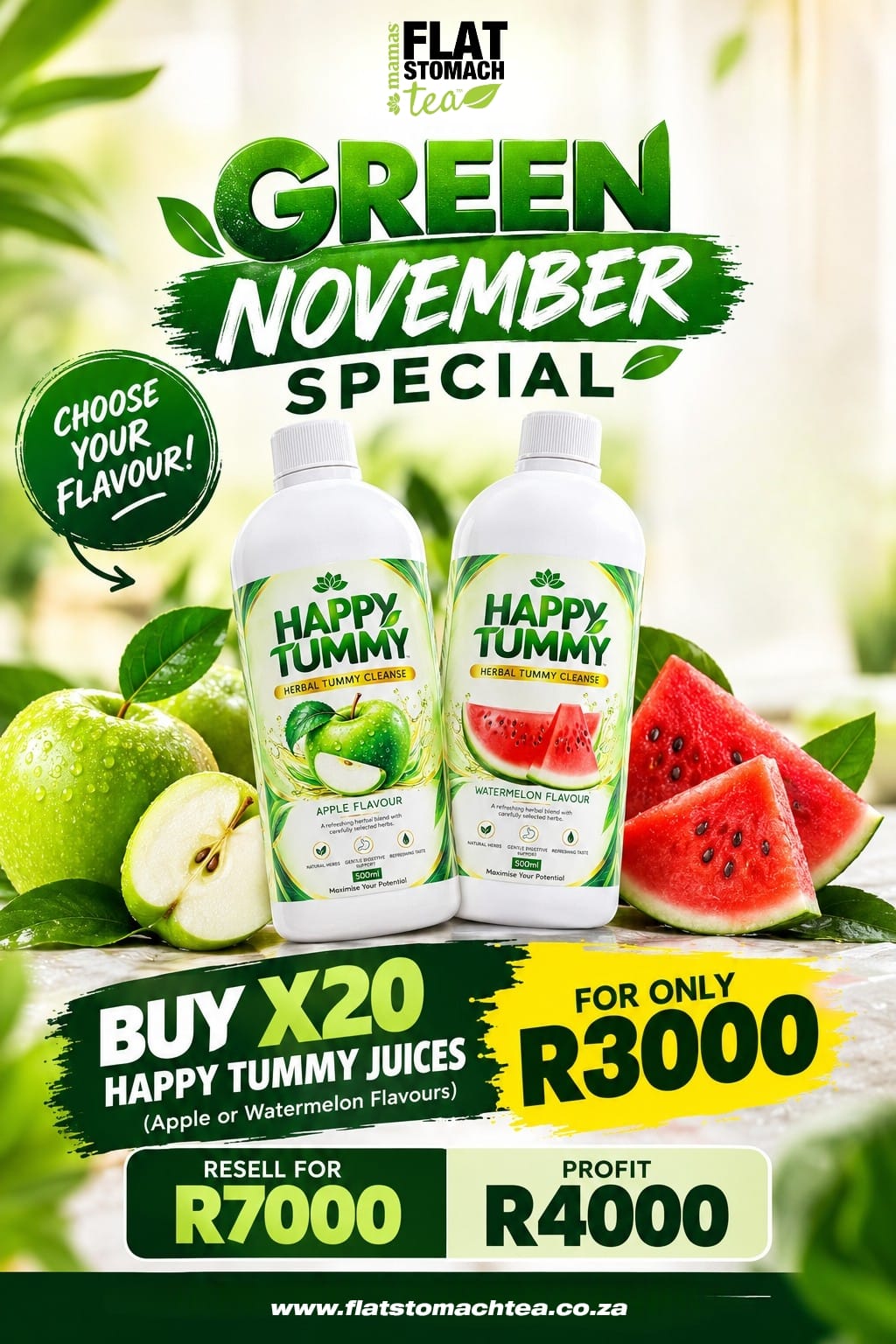 Green November Special: X20 Happy Tummy Juices